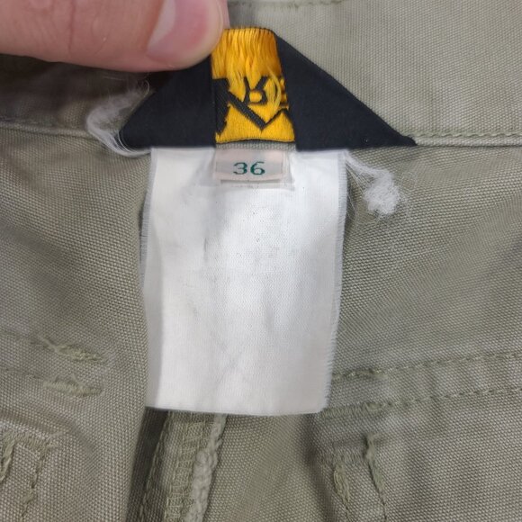 Vintage REI Pants Mens 36 Green Convertible Zip Off Hiking Safari Travel - Picture 9 of 9